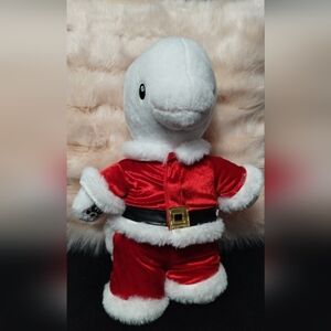 Build a Bear Sea‎ World Beluga Whale Plush Stuffed Animal Wearing Santa Outfit